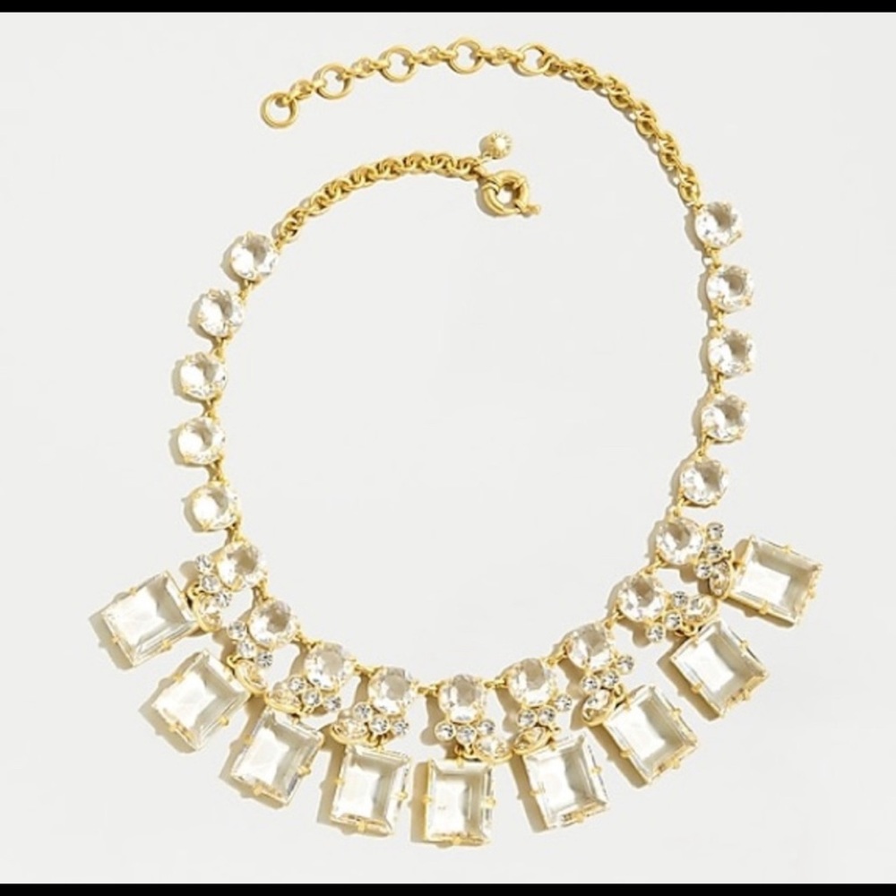 JCrew Mixed Gem Statement Necklace